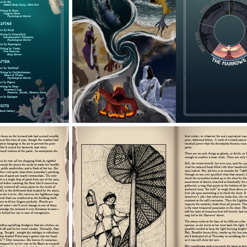 Screenshot 5 for Messages in a Bottle: A Dredge Fanzine
