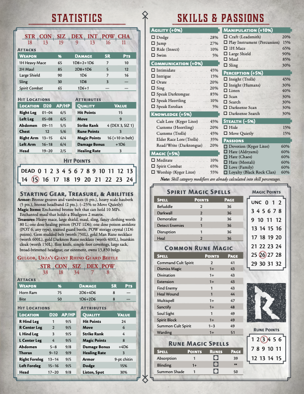 Screenshot 9 for RuneQuest Elder Race Adventurers
