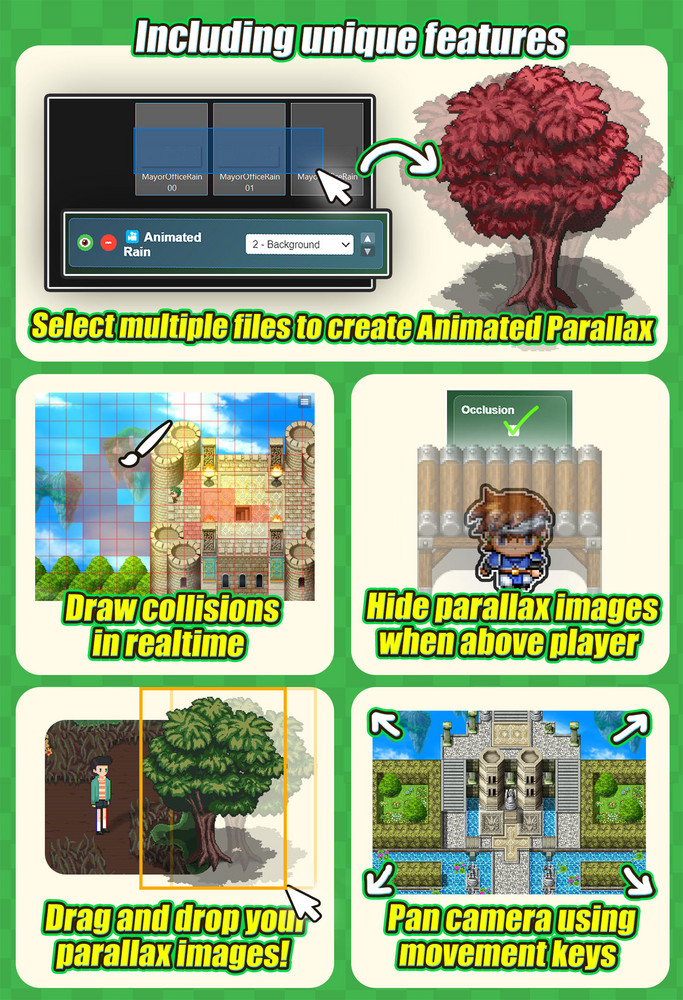 Hendrix Realtime Parallax Map Builder - RPG Maker MZ Plugin by Sang Hendrix
