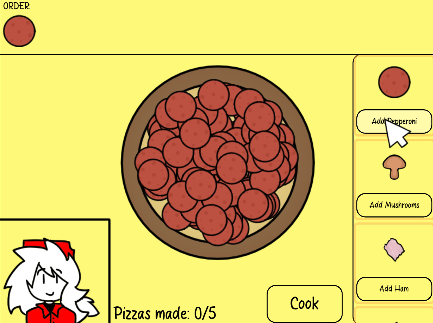 Screenshot 2 for the minimum wage pizza experience
