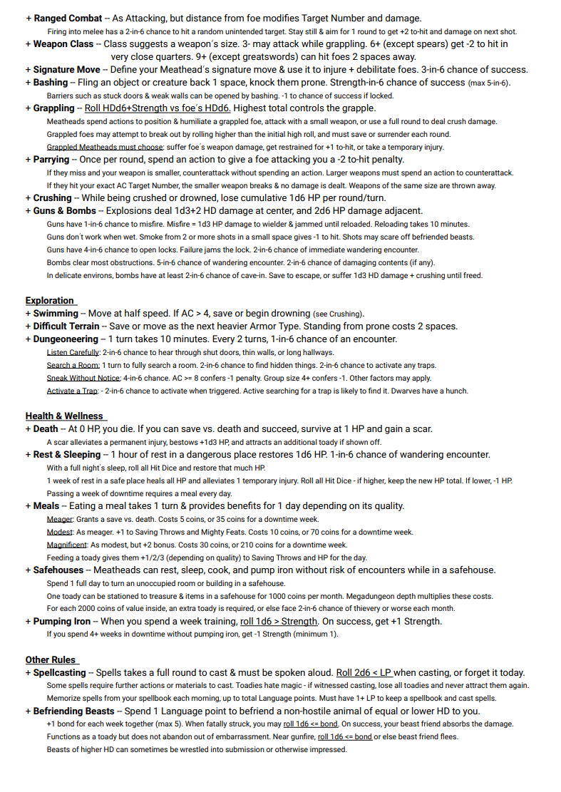 Screenshot 3 for Meatheads Player Rules Summary