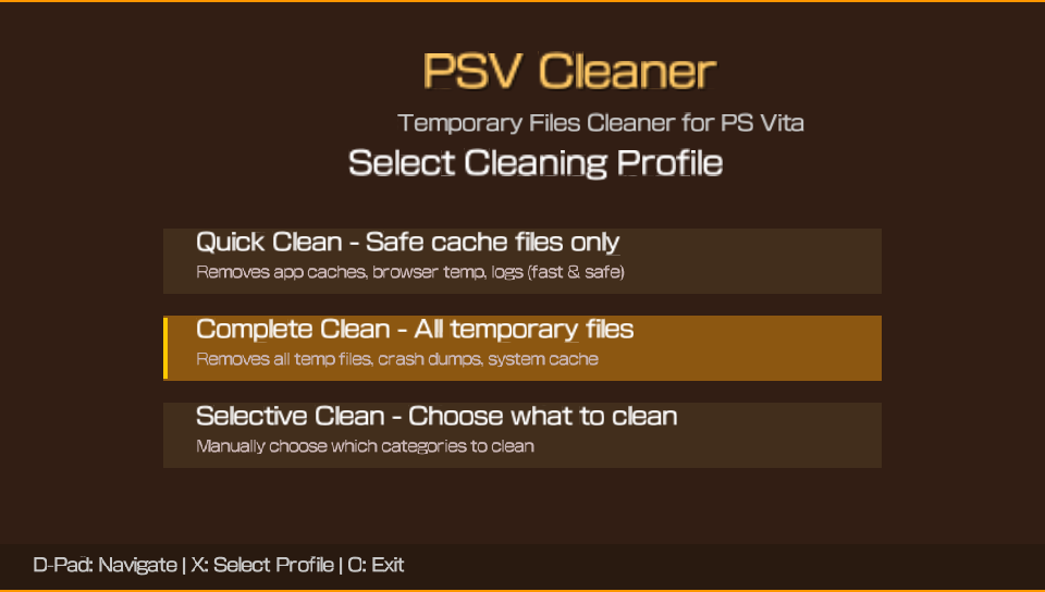 Screenshot 4 for PSV Cleaner - PlayStation Vita Temporary Files Cleaner