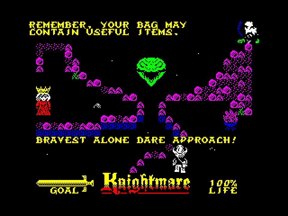Screenshot 4 for Knightmare (2024) for ZX Spectrum 48/128k