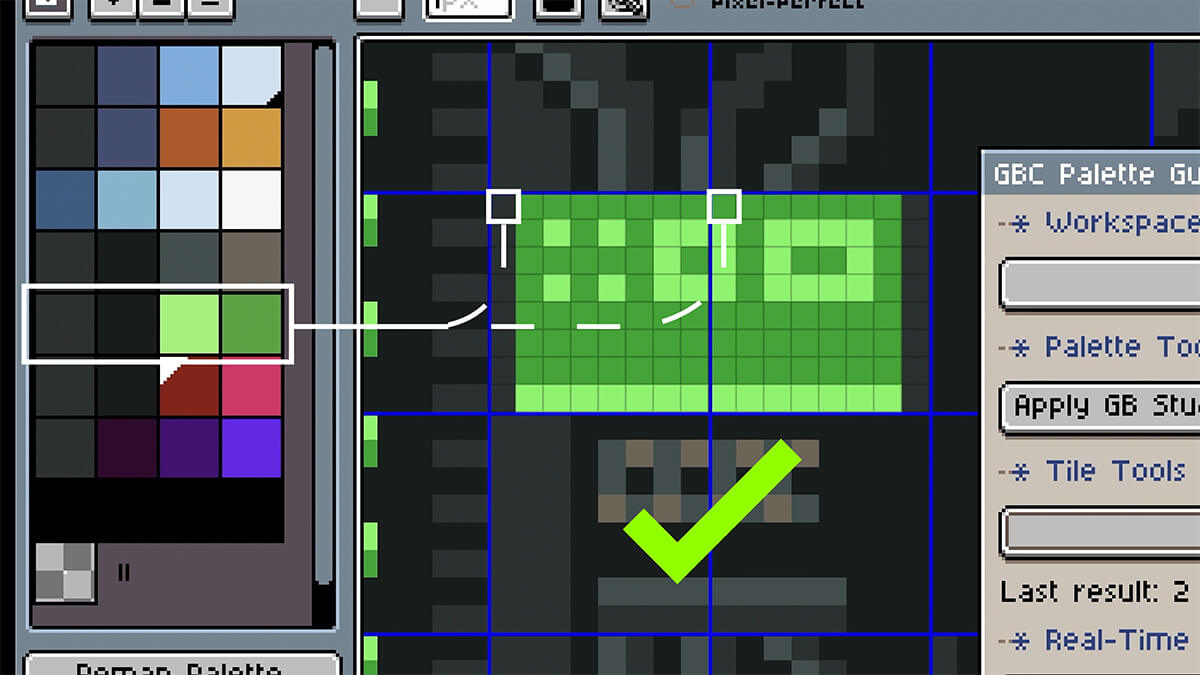 Screenshot 2 for Palette Guard: Aseprite plug‑in for Game Boy Color (GBC)