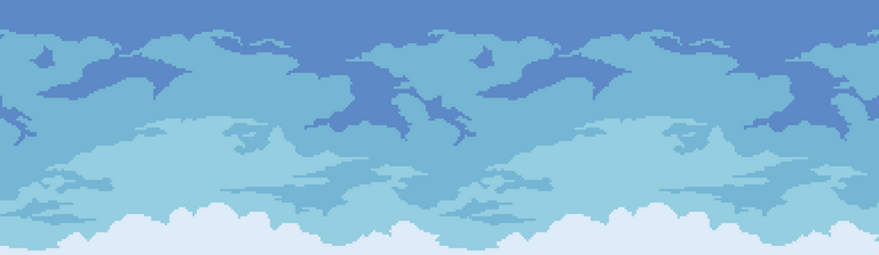 Pixel Sky Background - 2D Endless Background by HaarisDev