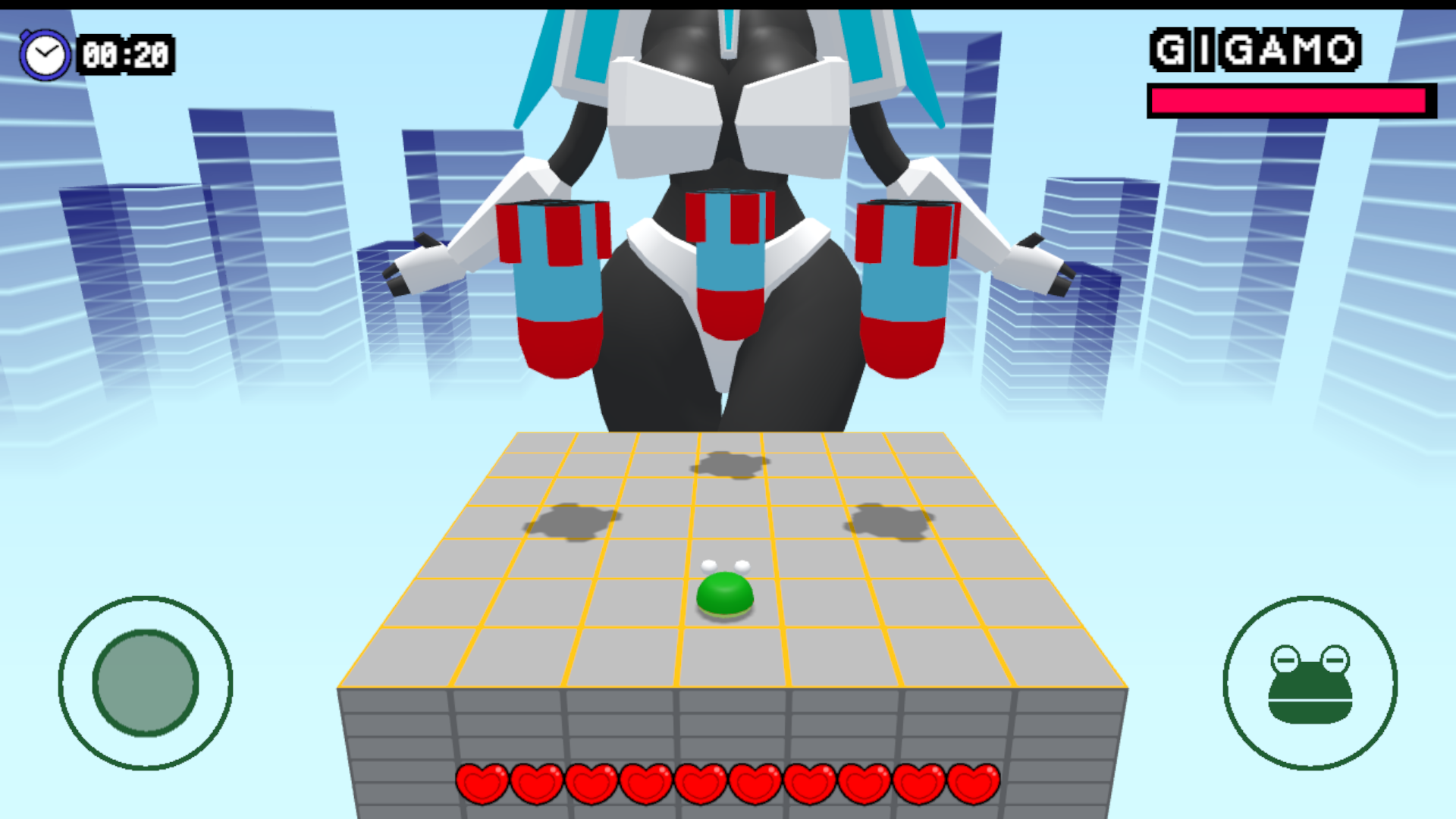 Screenshot 4 for Frog vs Giant robot Girl