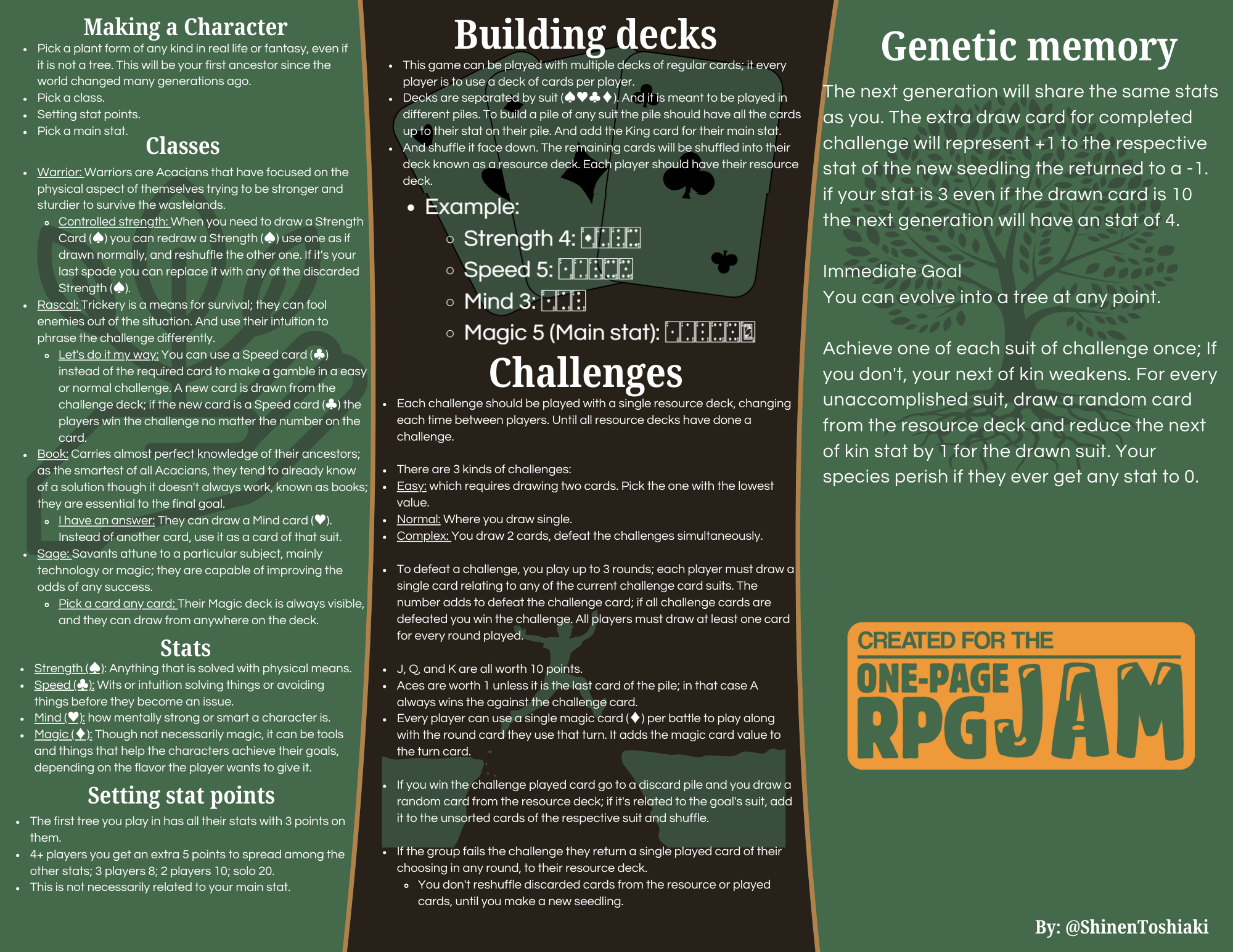 Screenshot 3 for Sprout in Wasteland One-Page TTRPG