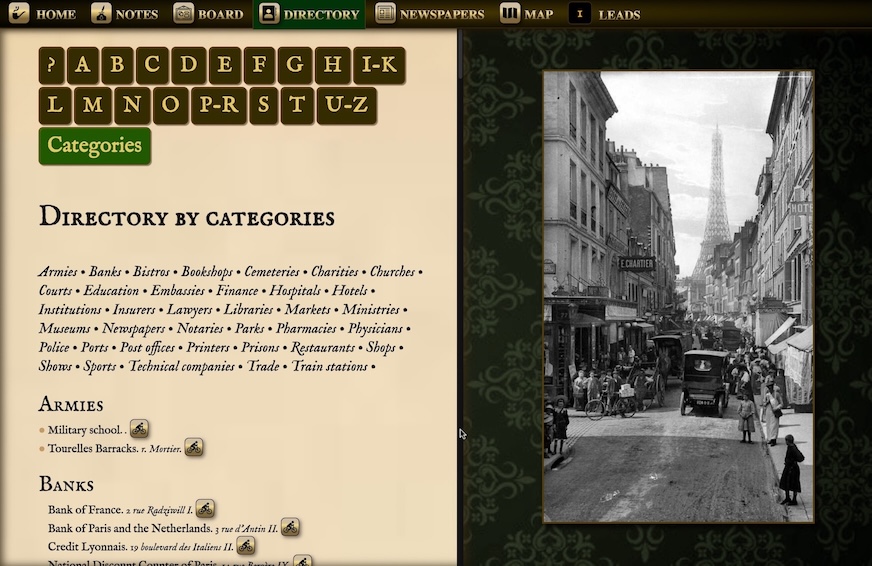 Screenshot 4 for Lecoq : Investigations in 1900