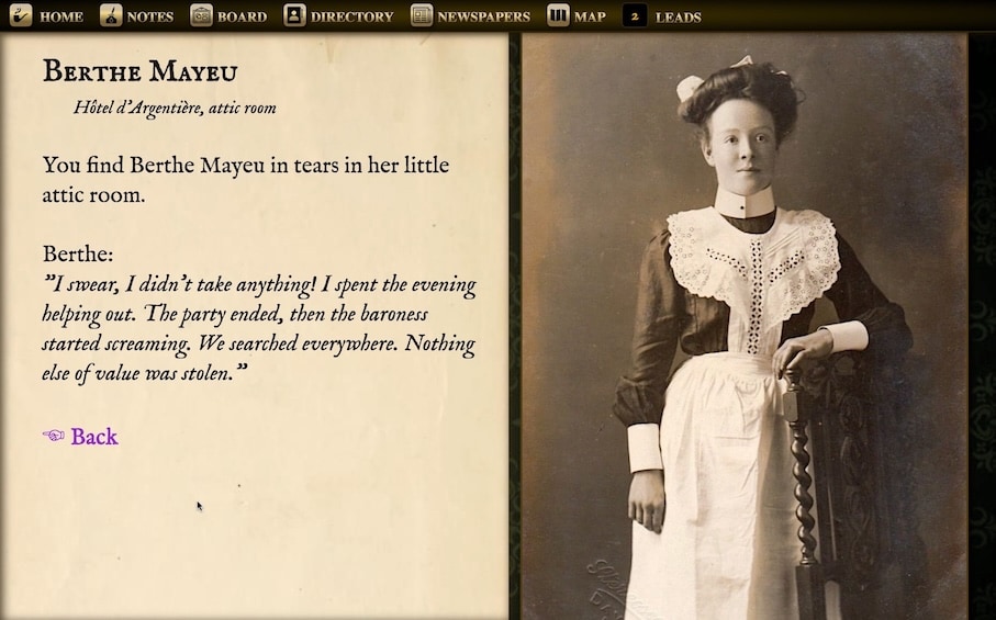 Screenshot 2 for Lecoq : Investigations in 1900