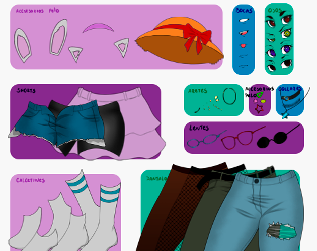 Screenshot 2 for Lenwit's Simple Dress-up Game