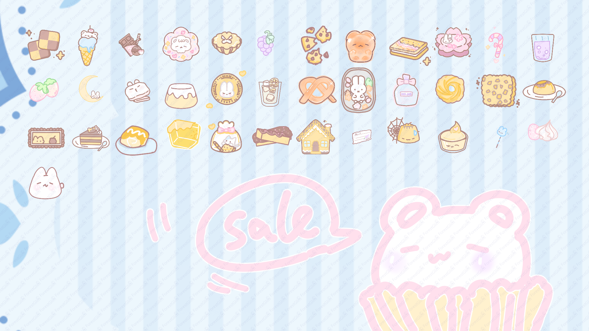 Cute Cartoon & Hand-Drawn Icons Pack Vol. 1 (FULL PACK / PNGs + PSDs ...