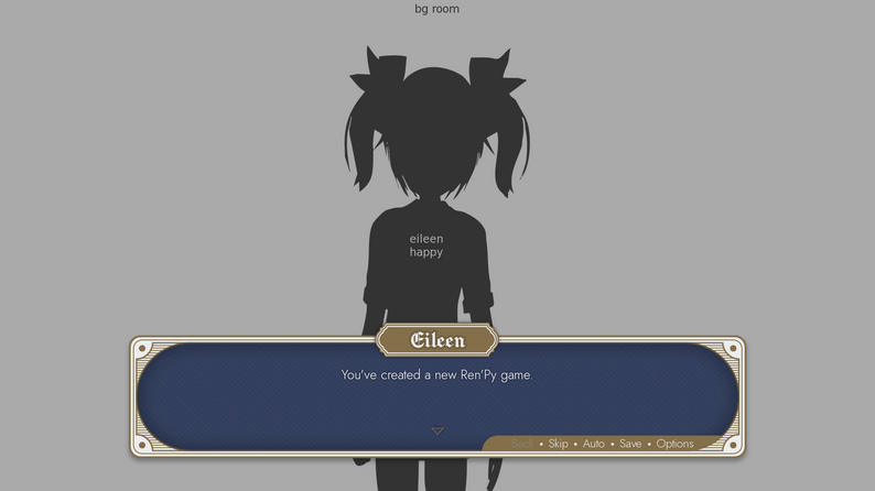 Light Elegance Ren'py GUI template by Skolaztika