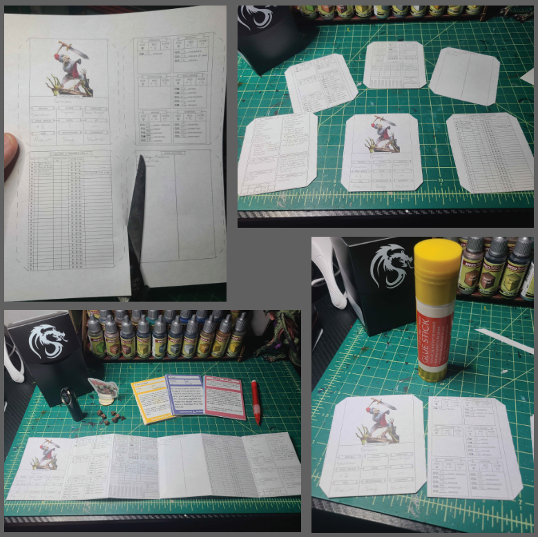 TTRPG: Pocket-sized Character Sheet by DanVelasquezArt