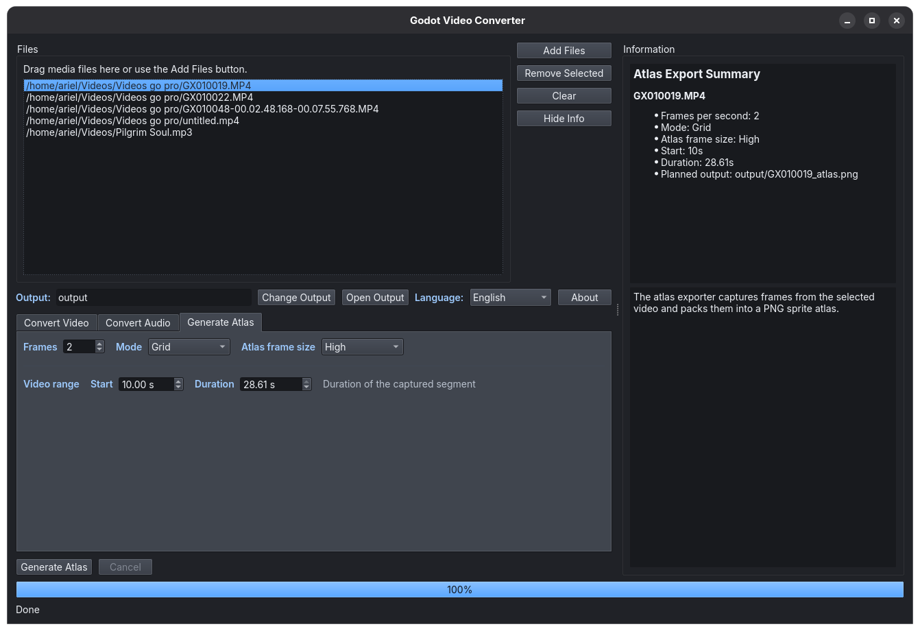 Screenshot 5 for Godot Video Converter