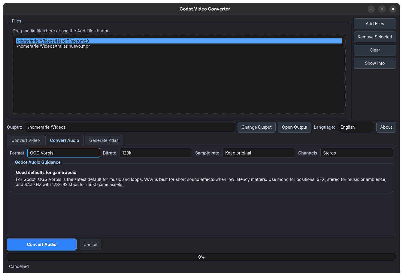 Screenshot 4 for Godot Video Converter