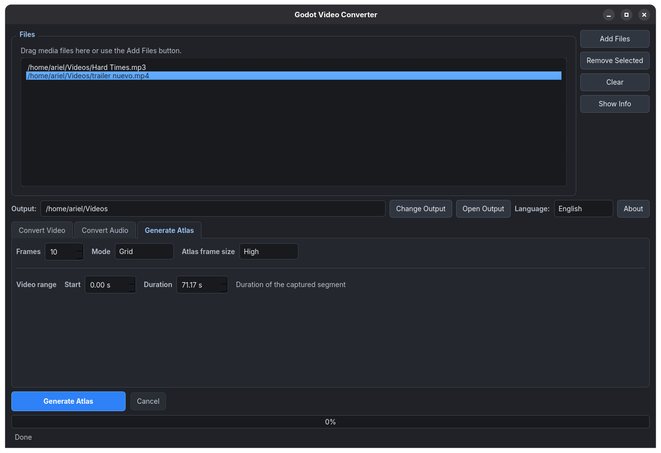 Screenshot 5 for Godot Video Converter
