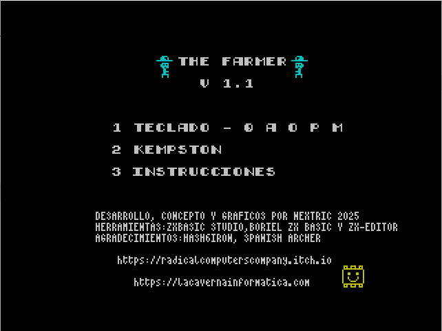 Segunda captura de pantalla de The Farmer, vista de la interfaz y elementos del juego