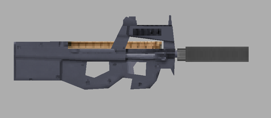 PSX Low Poly P90 - Game Ready by Neko Ninja Labs