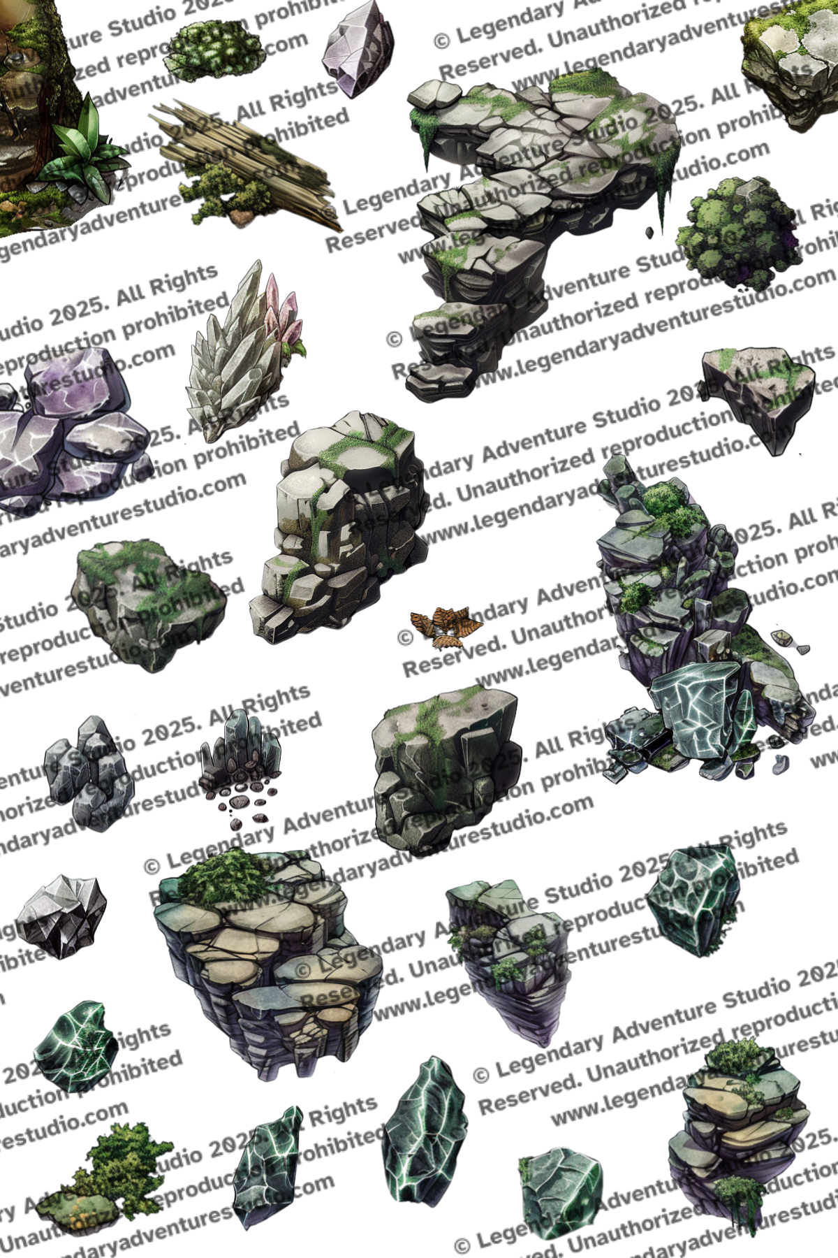 Cave Prop Asset Bundle by Legendary Adventure Studio