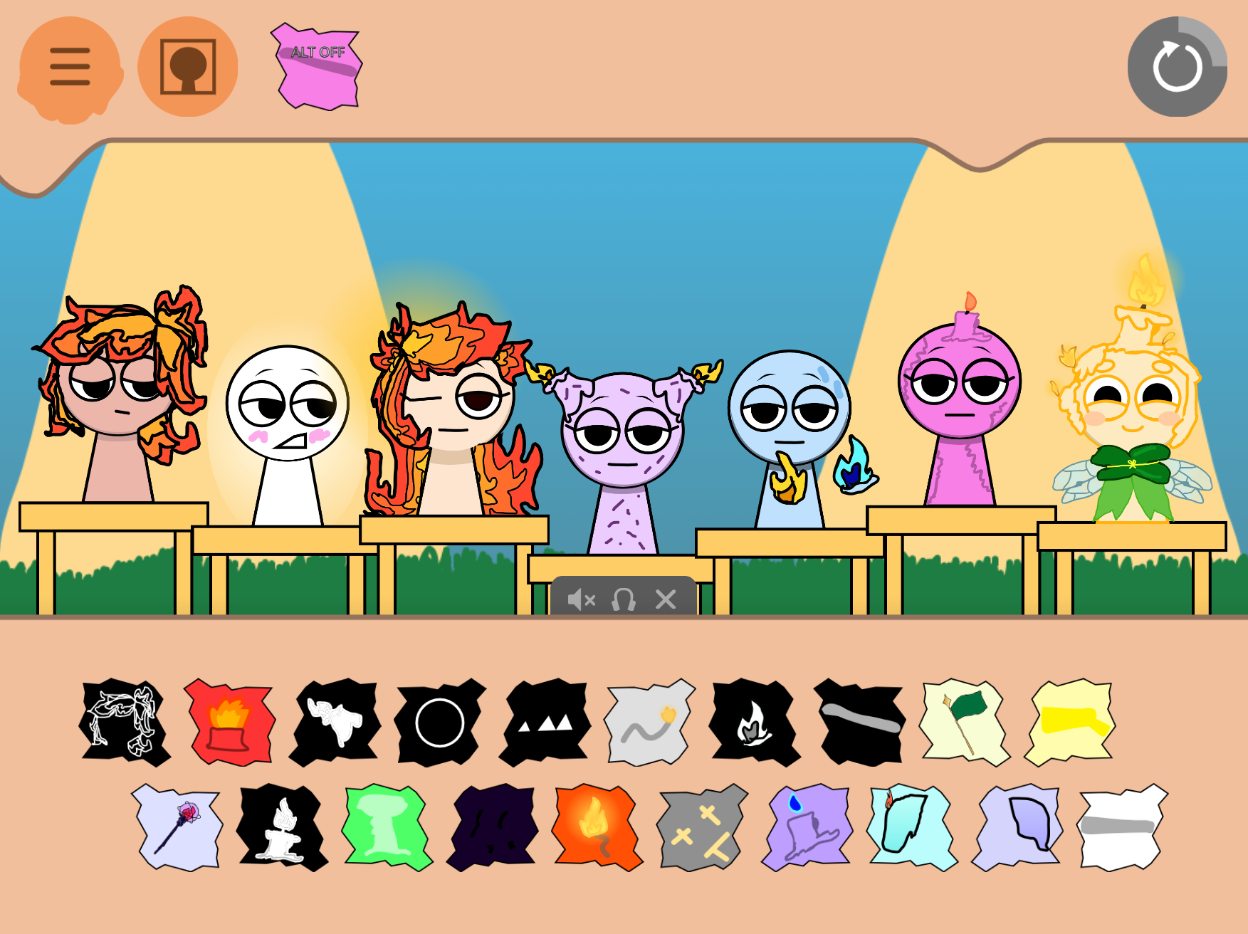 Screenshot 4 for Sprunki! Re-Executed (Chapter 2-Alt)