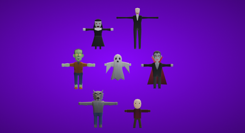 LOWPO: Horror Character Pack 3D – Free Models + Premium by Standout 7