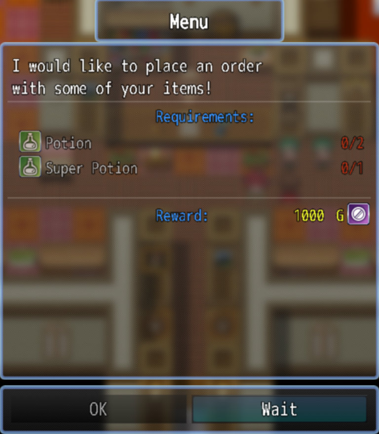 Screenshot 4 for RPG Maker MV/MZ - Pay the Bill + Advanced Order System