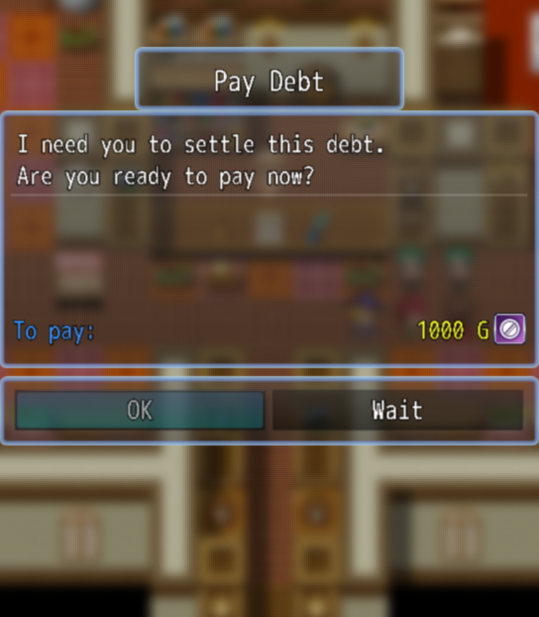 Screenshot 3 for RPG Maker MV/MZ - Pay the Bill + Advanced Order System