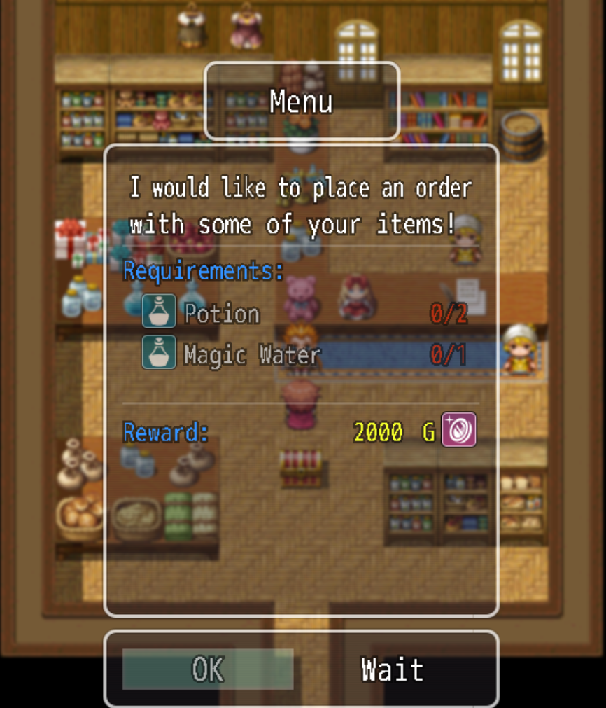 Screenshot 6 for RPG Maker MV/MZ - Pay the Bill + Advanced Order System