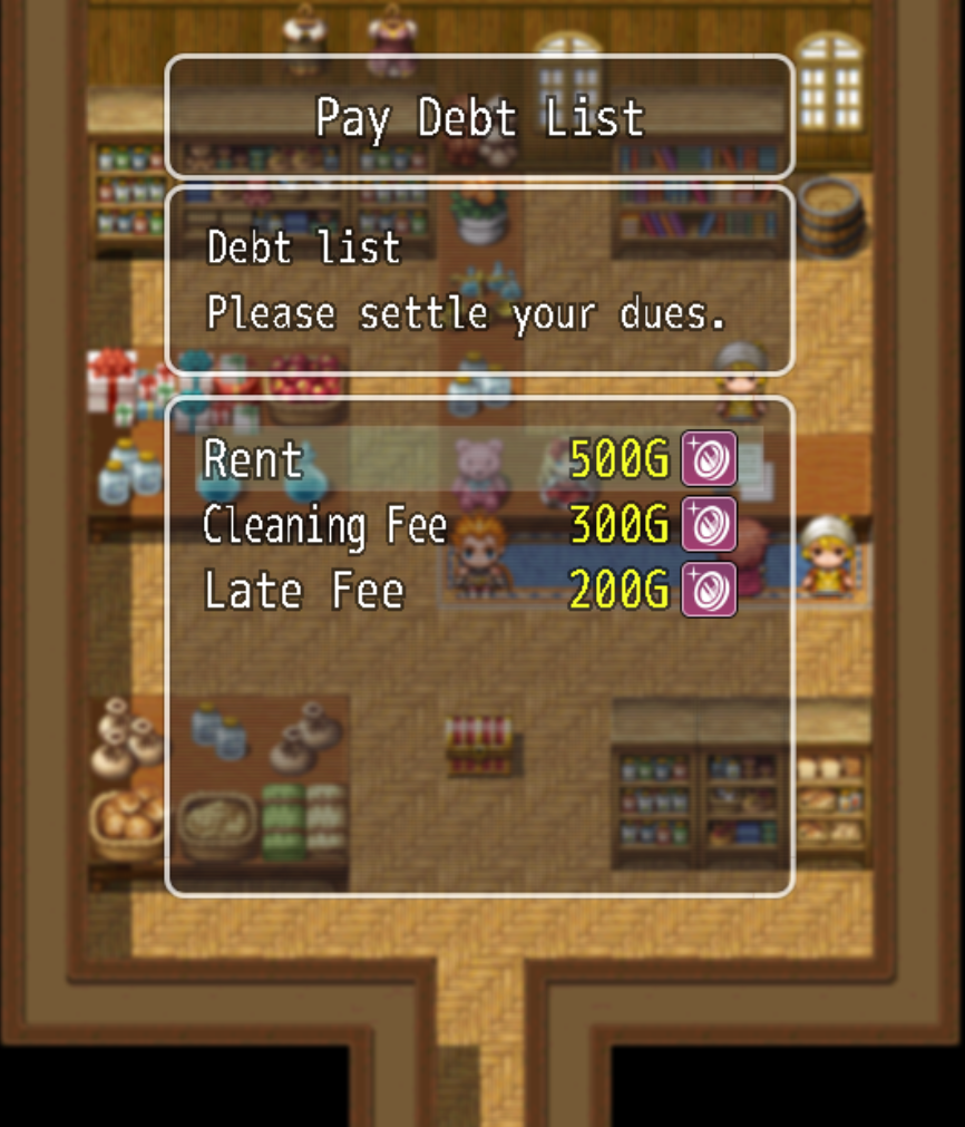 Screenshot 7 for RPG Maker MV/MZ - Pay the Bill + Advanced Order System