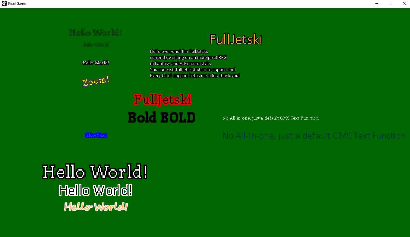 All-in-One Text Draw (GameMaker Studio 2.3+) by FullJetski