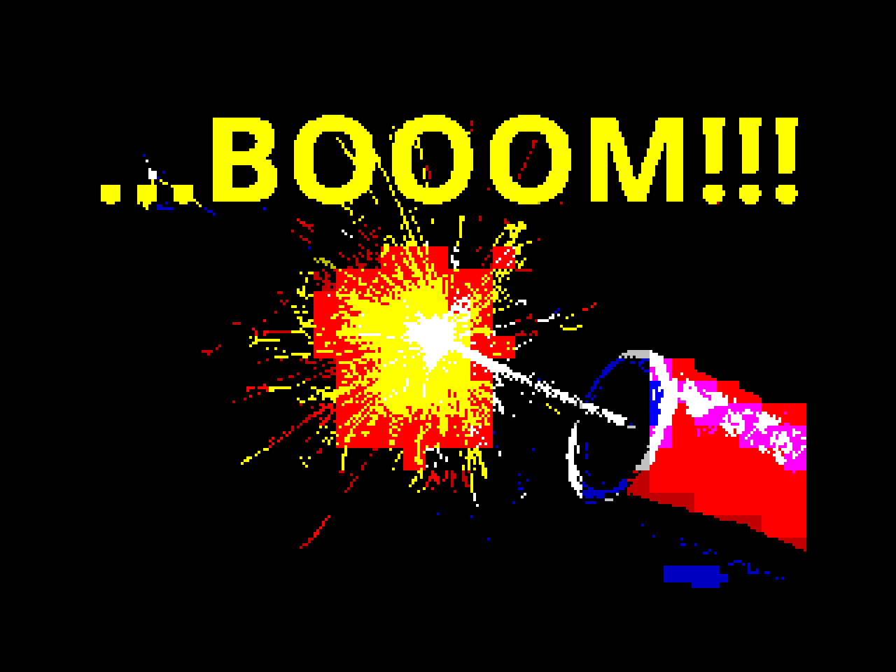 Captura de pantalla de ...BOOOM!!! en ZX Spectrum