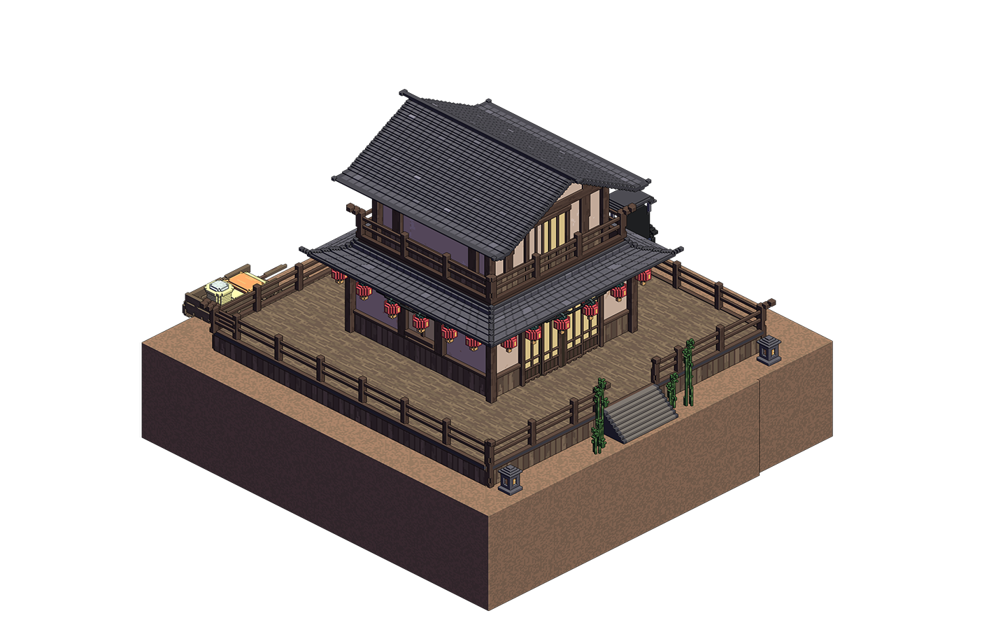 Isometric Asian City by monogon