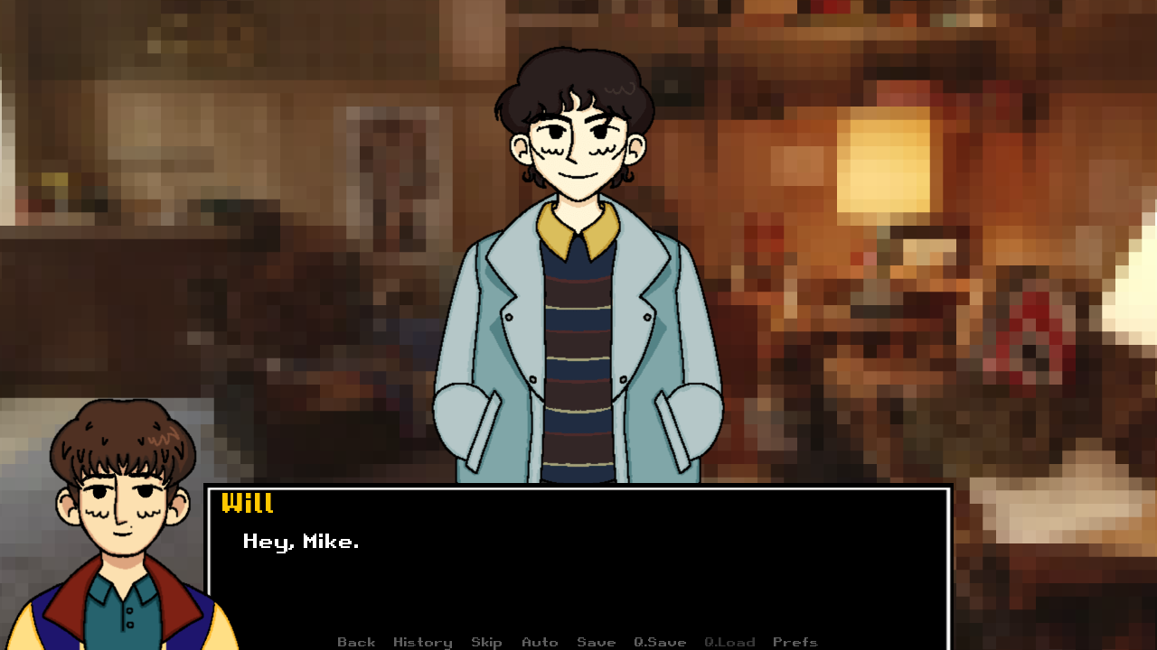 Screenshot 2 for So in Love - a Byler Visual Novel