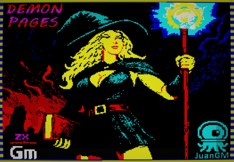 Demon Pages (Zx Spectrum 128K) by JuanGM