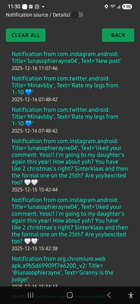 Notification Log 1