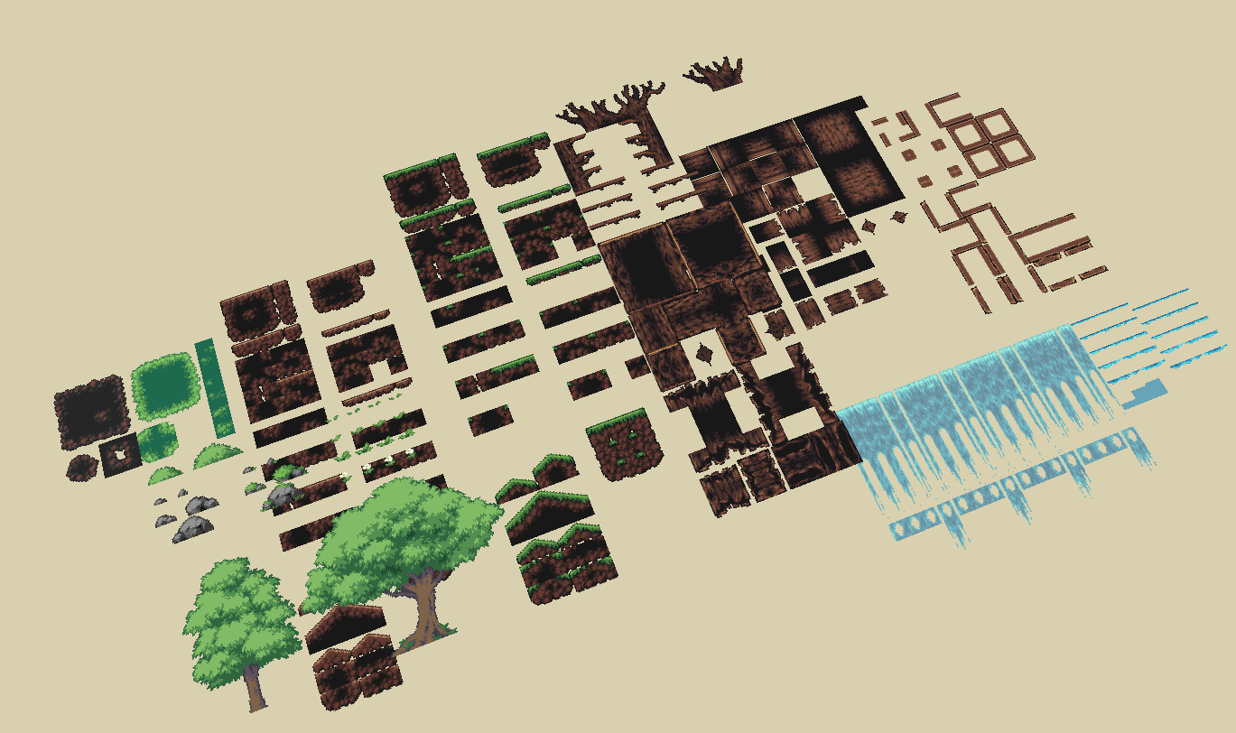 HEROES FANTASY - Platformer Tileset by AU_pixel
