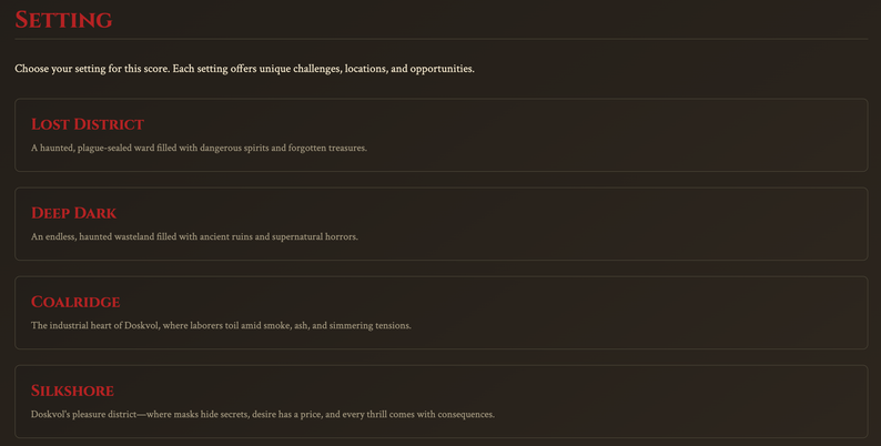 ScoreForge (v6) for Blades in the Dark™ by Roezmv