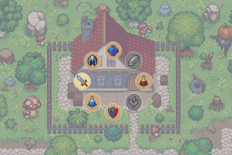 Free Basic Pixel User Interface for Fantasy Game by Free Game Assets ...