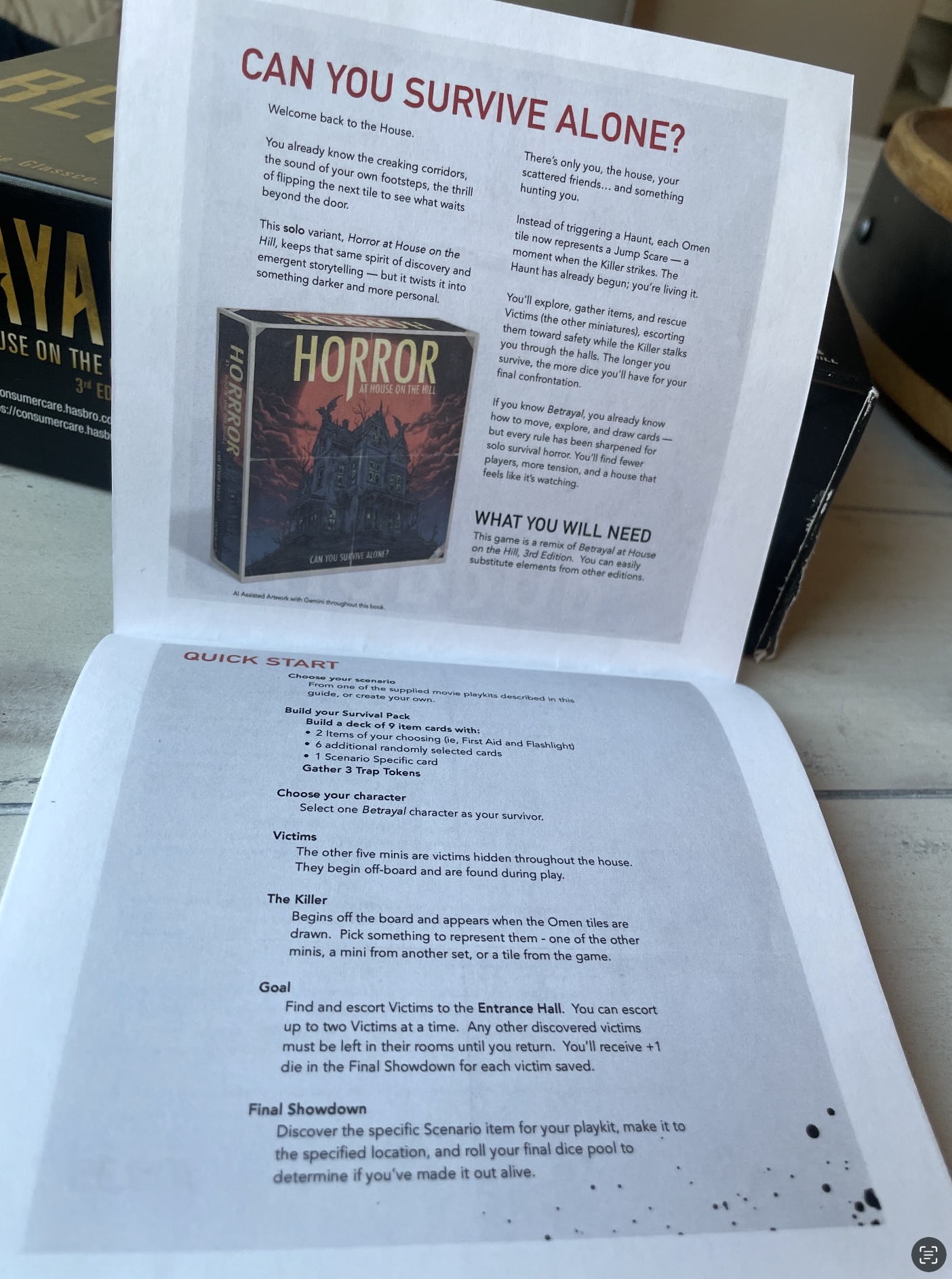 Screenshot 2 for Horror At House on the Hill - Solo Variant