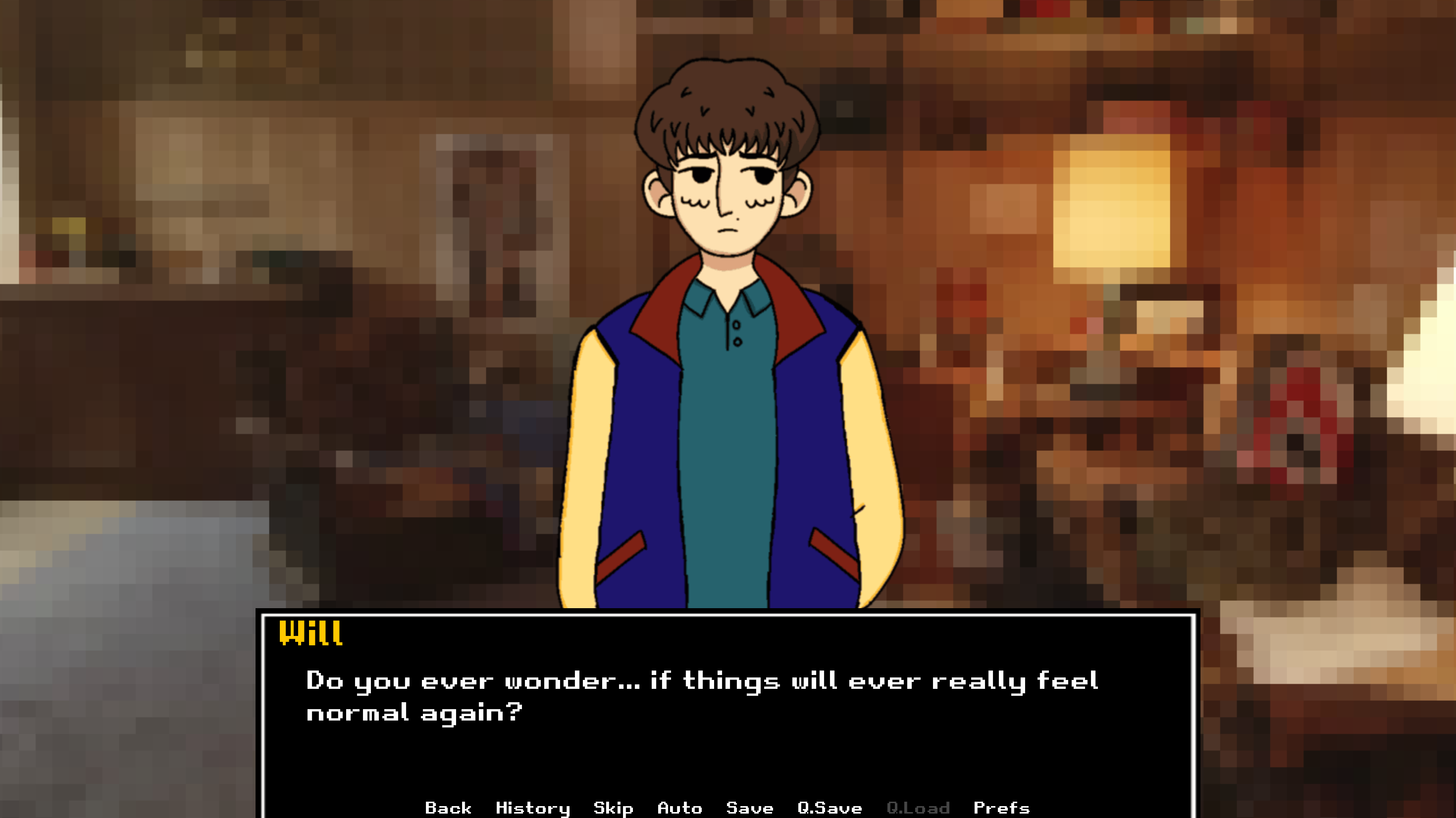 Screenshot 2 for Churchgate: A Byler Visual Novel