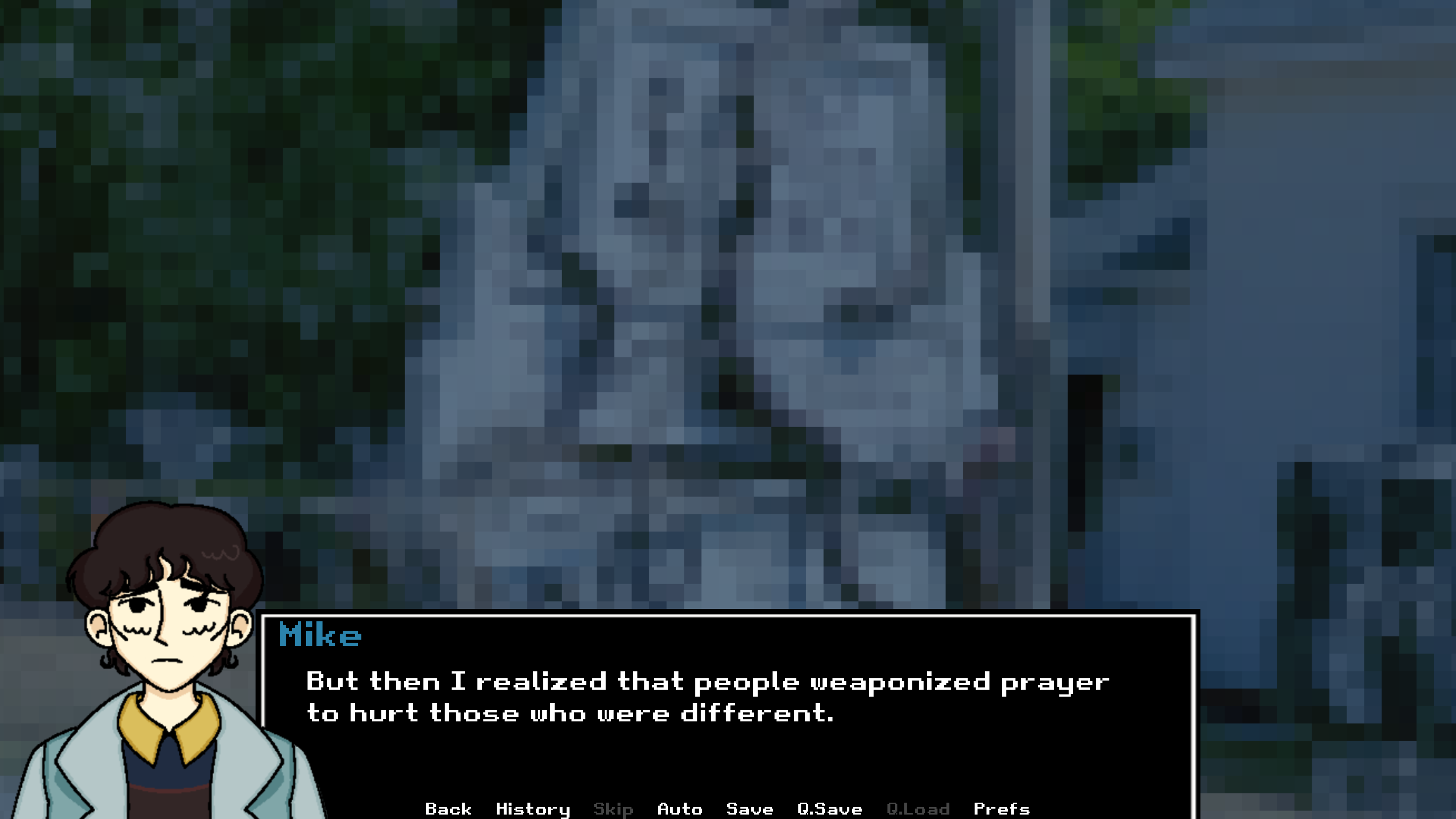Screenshot 3 for Churchgate: A Byler Visual Novel
