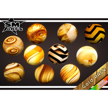 Gold Texture Pack - 50 High-Quality Stylized Materials by SM ART'S