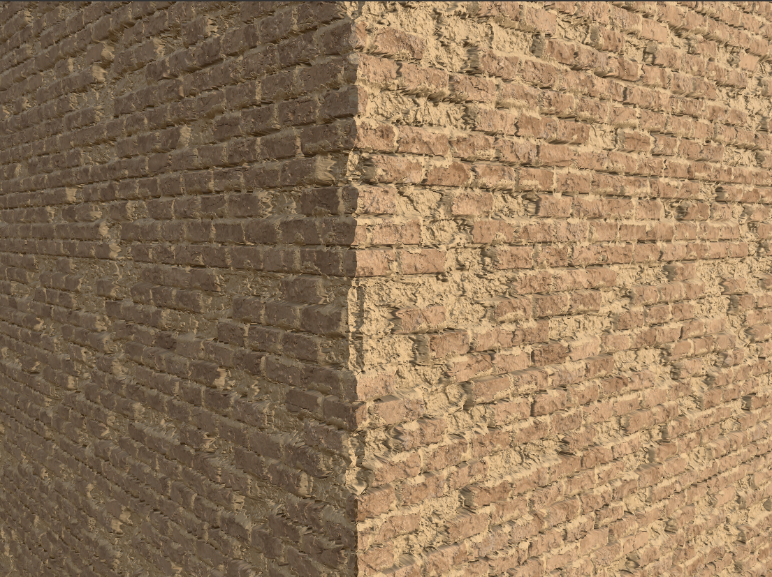 Desertscape Bricks Desert Temple Bricks – Eroded Form-4K by AMANIIE