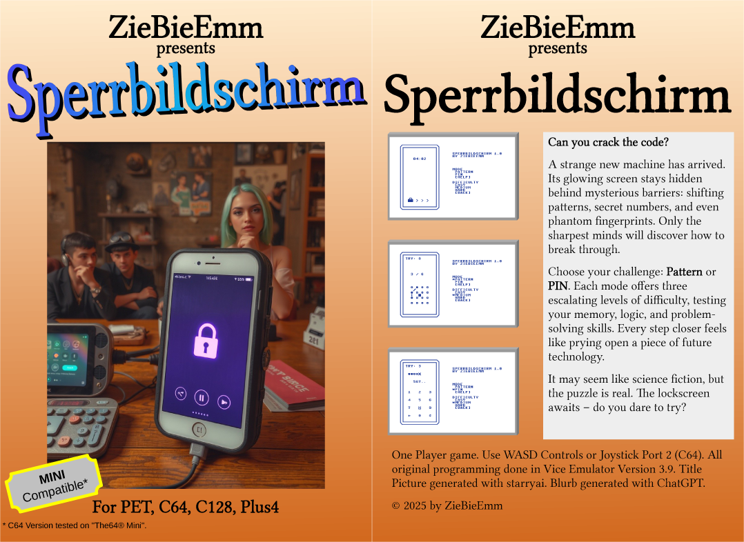 Screenshot 7 for Sperrbildschirm (Commodore PET, C64, C128, Plus4)