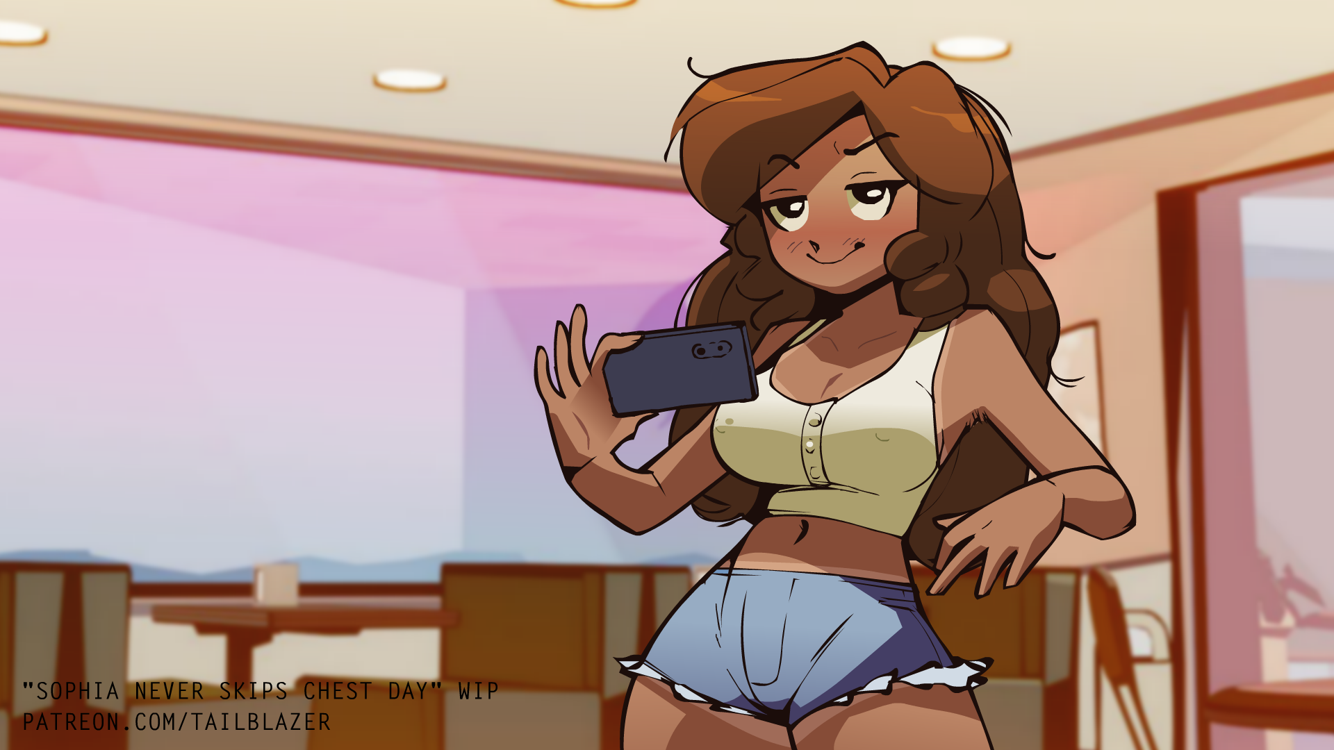 Screenshot 7 for Sophia Never Skips Chest Day! - Tail-Blazer