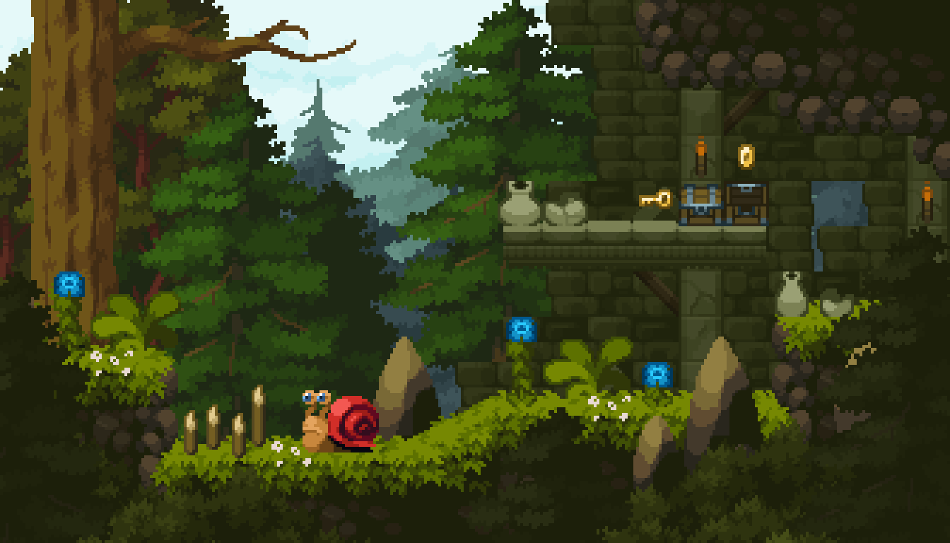 Free Pixel Art Pack - Tiny Forest by SlowDevelopment