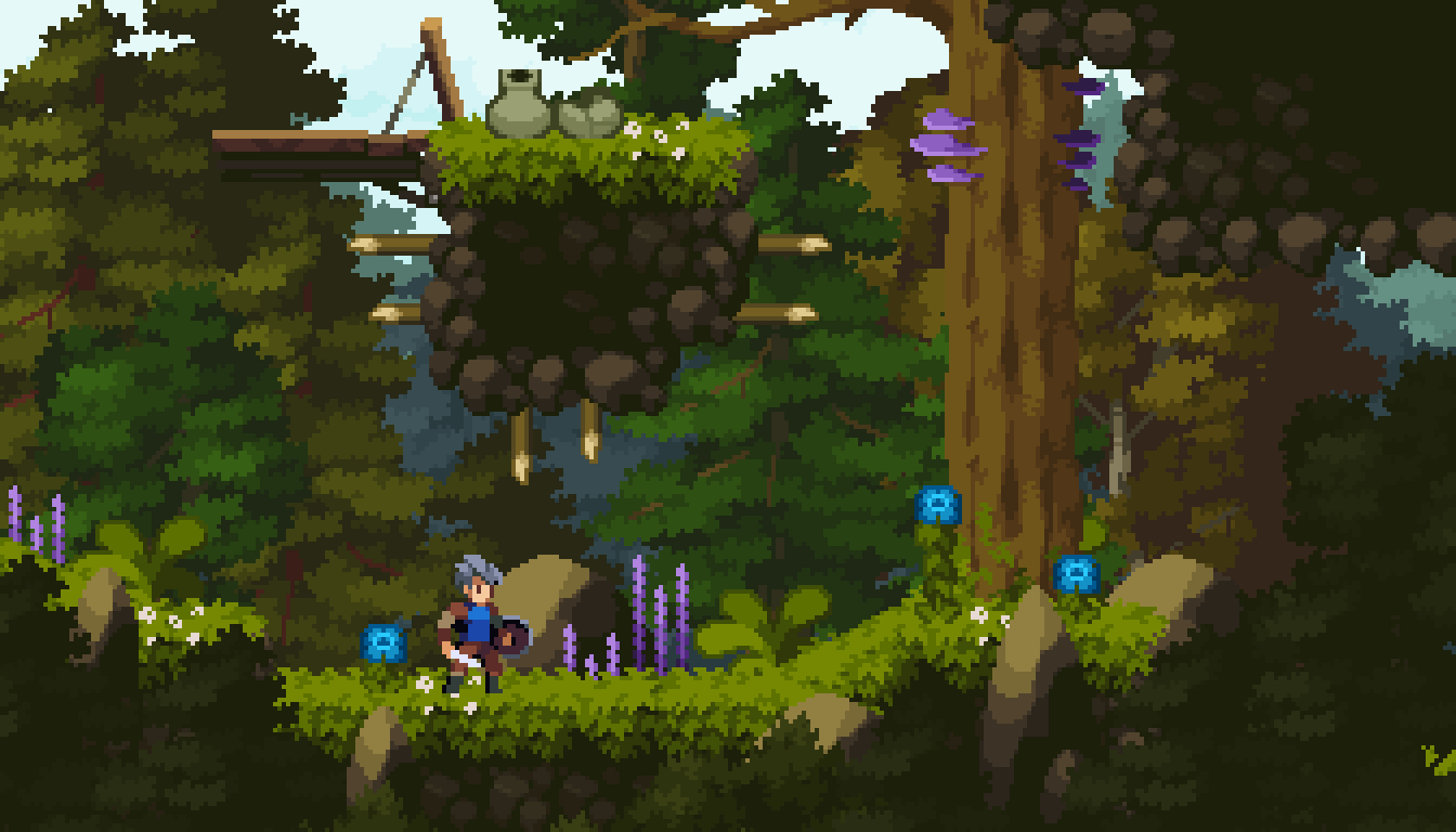 Free Pixel Art Pack - Tiny Forest by SlowDevelopment