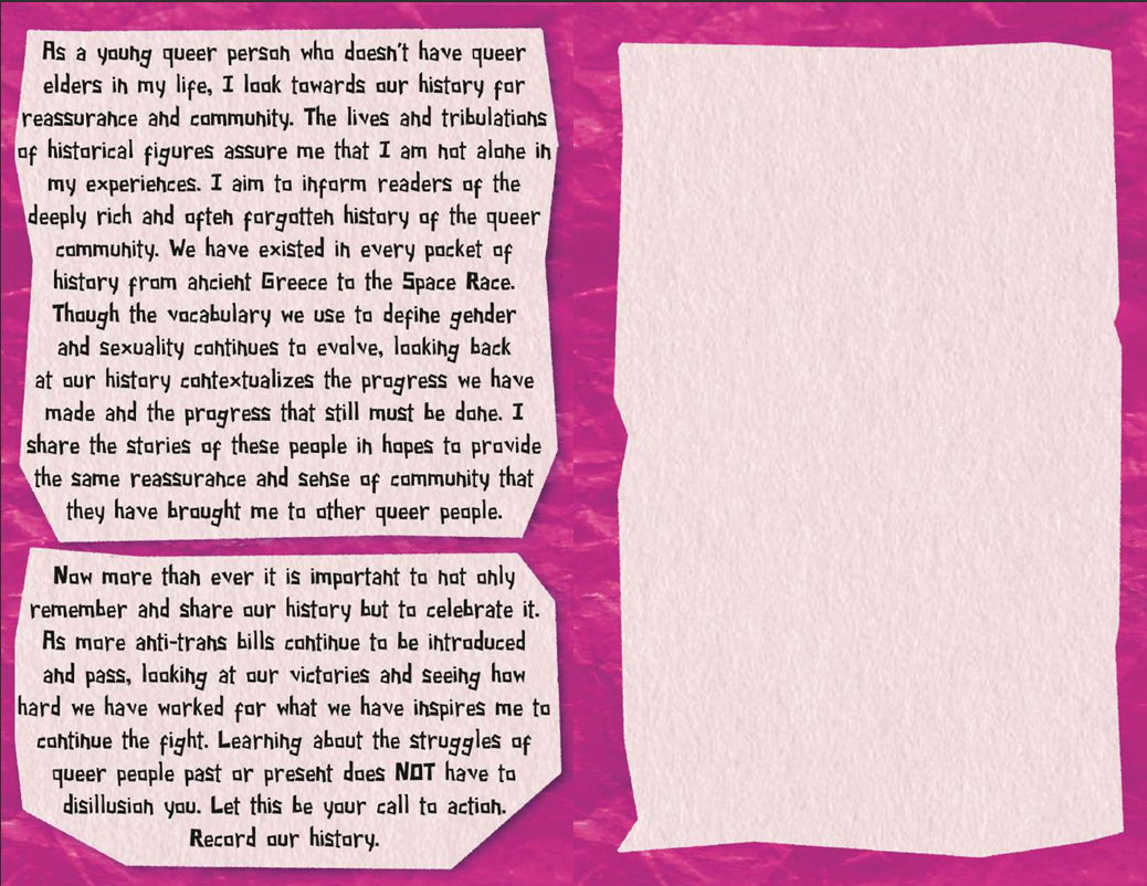 Screenshot 3 for A Great Unrecorded History zine