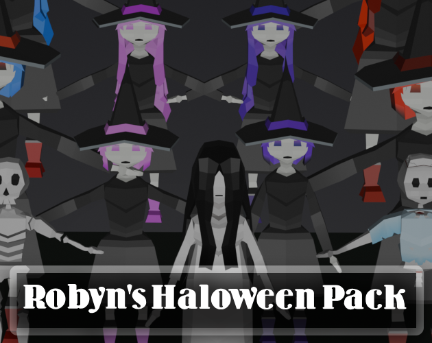 Robyn’s Low-Poly Halloween Character Pack [For Spooktober!] by Robyn Again