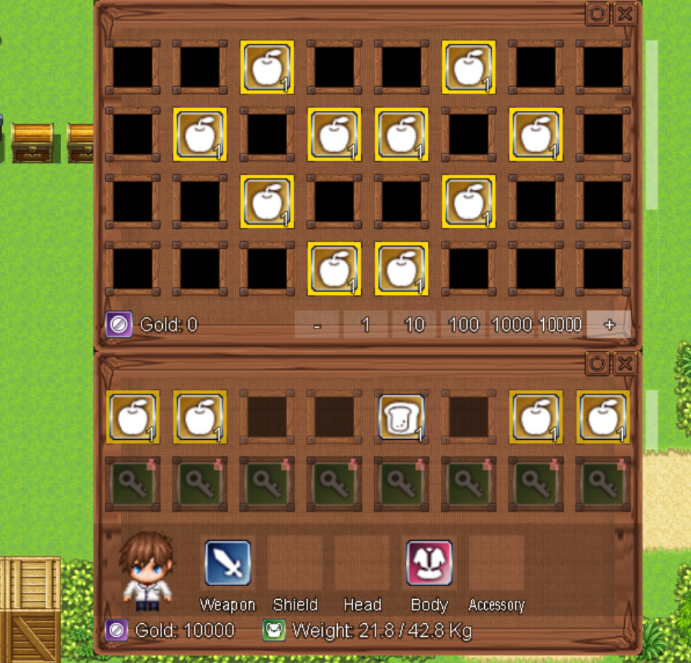 Screenshot 5 for RPG Maker MV/MZ - Inventory Drag & Drop